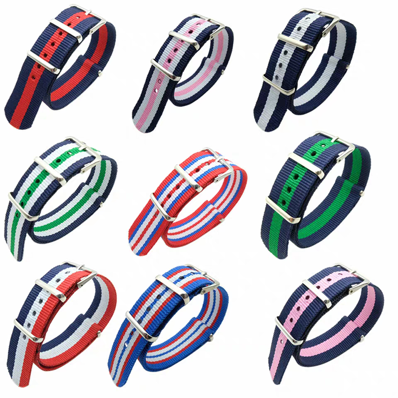 New Material Special Nylon Design Fabric Bracelet Band Nato Watch Straps 20mm Adjustable Nylon Strap