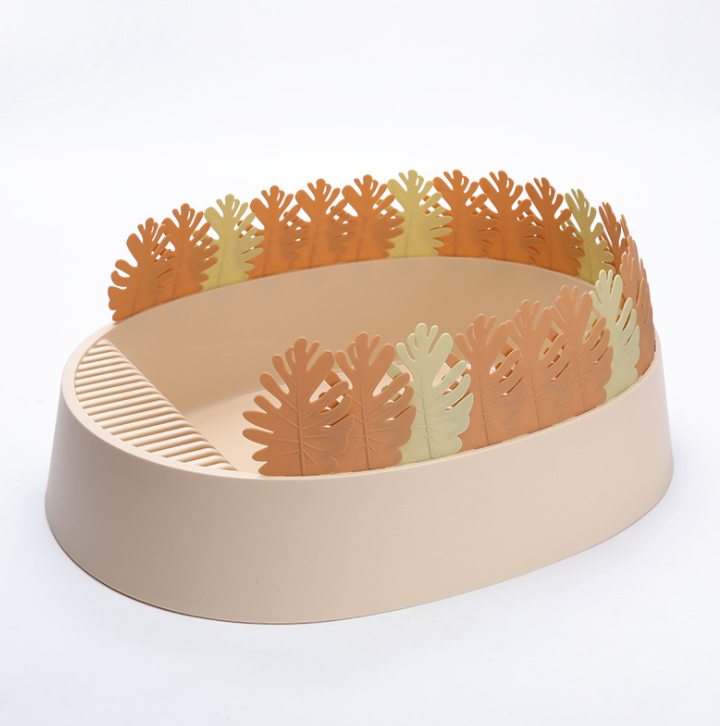 Hot pet easy-to-clean cat litter pad plant fiber cat litter with various styles of pet sanitary cat litter toilet