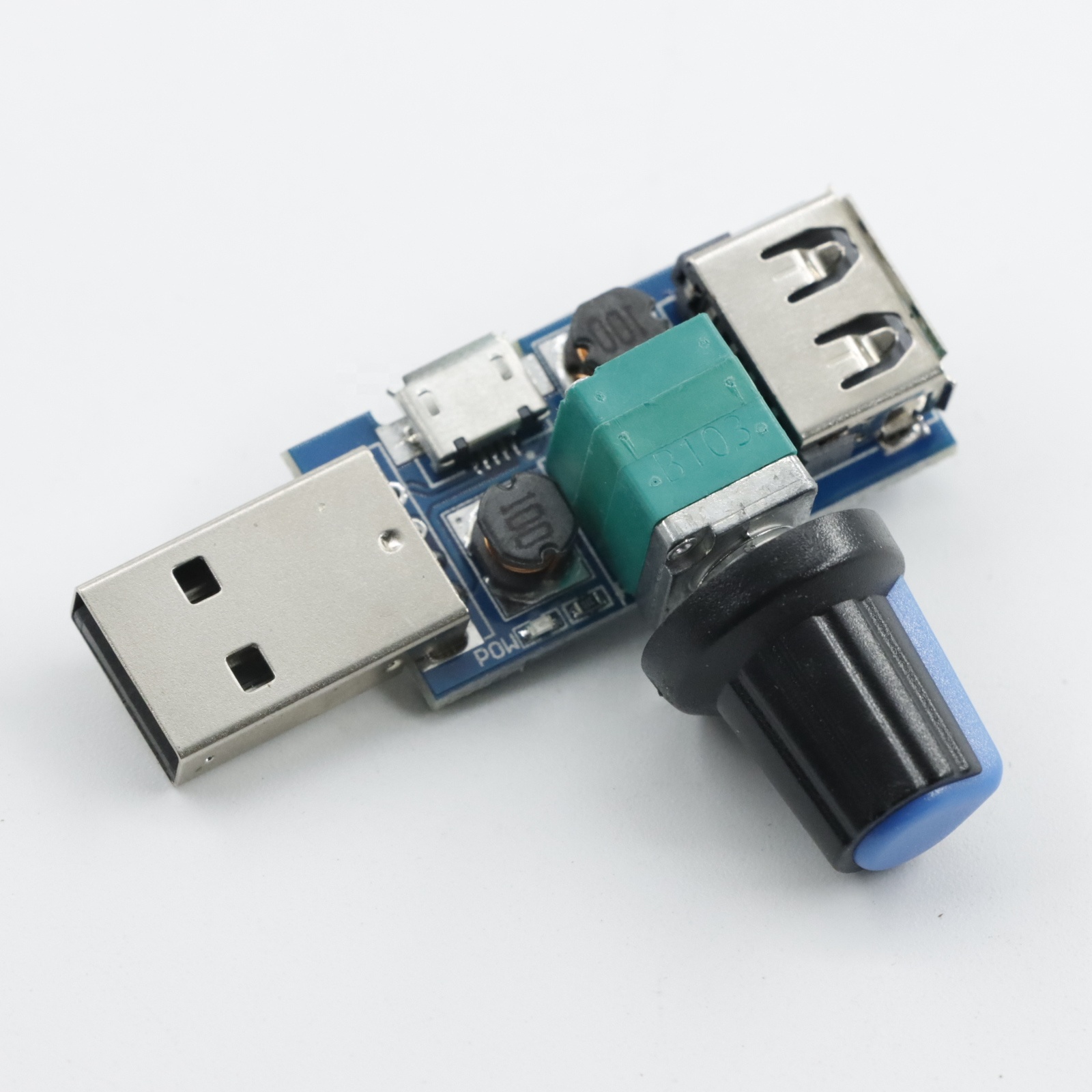 Мини-USB-вентилятор с регулятором скорости, 5 в постоянного тока