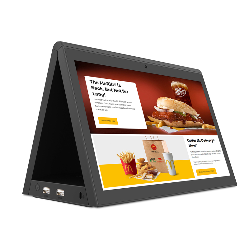 Горячая распродажа! RJ45 Wi-Fi RK3288 IPS сенсорный экран двойной экран 10 inch POS планшетный ПК с системой андроида