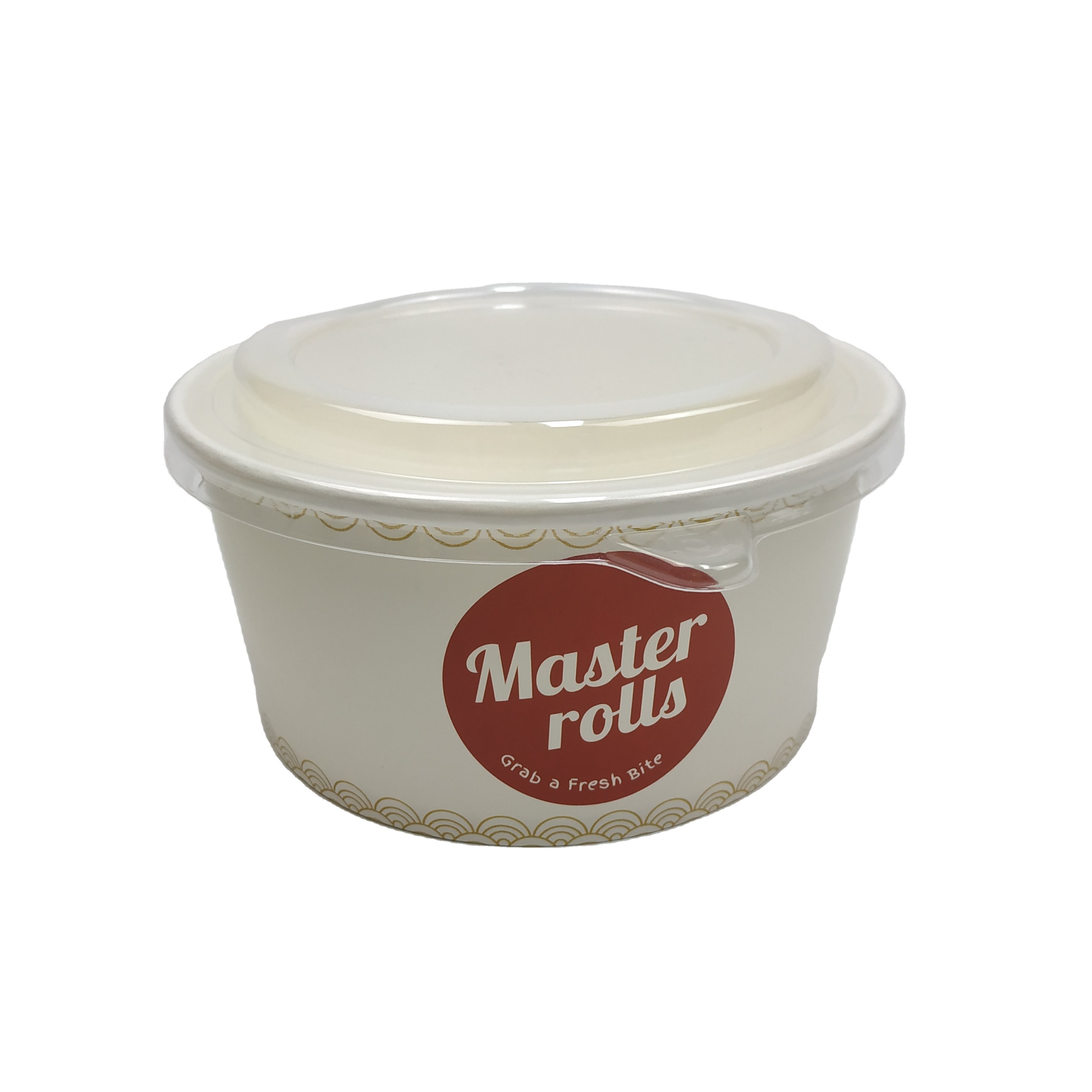 Wholesale Disposable White Custom Design Logo Lunch Packaging Paper Box