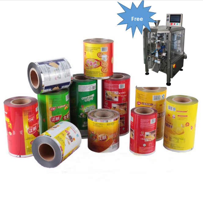 Shanghai factory automatic protein powder packing machine with plastic film roll