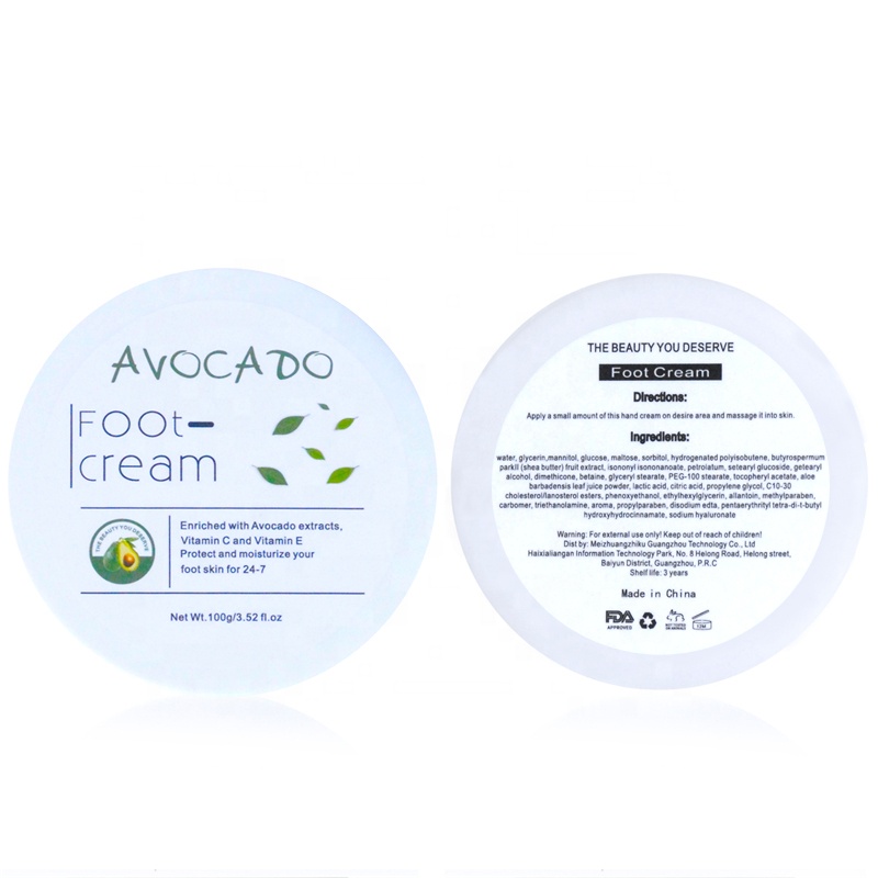 Новый дизайн fabindia авокадо крем для ног отшелушивающая носки spa Отбеливание отшелушивающий крем для ног