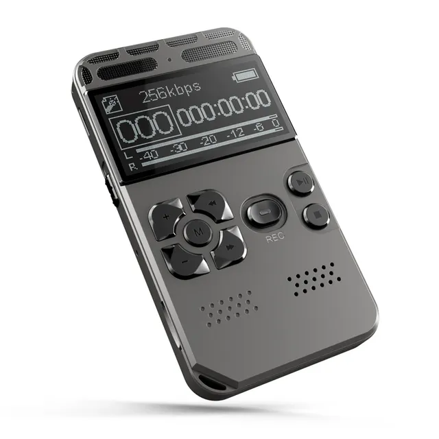 Digital Voice Recorder Voice Activated Mp3 player 32GB Music Player Card One-button Record Noise Reduction Dictaphone V35