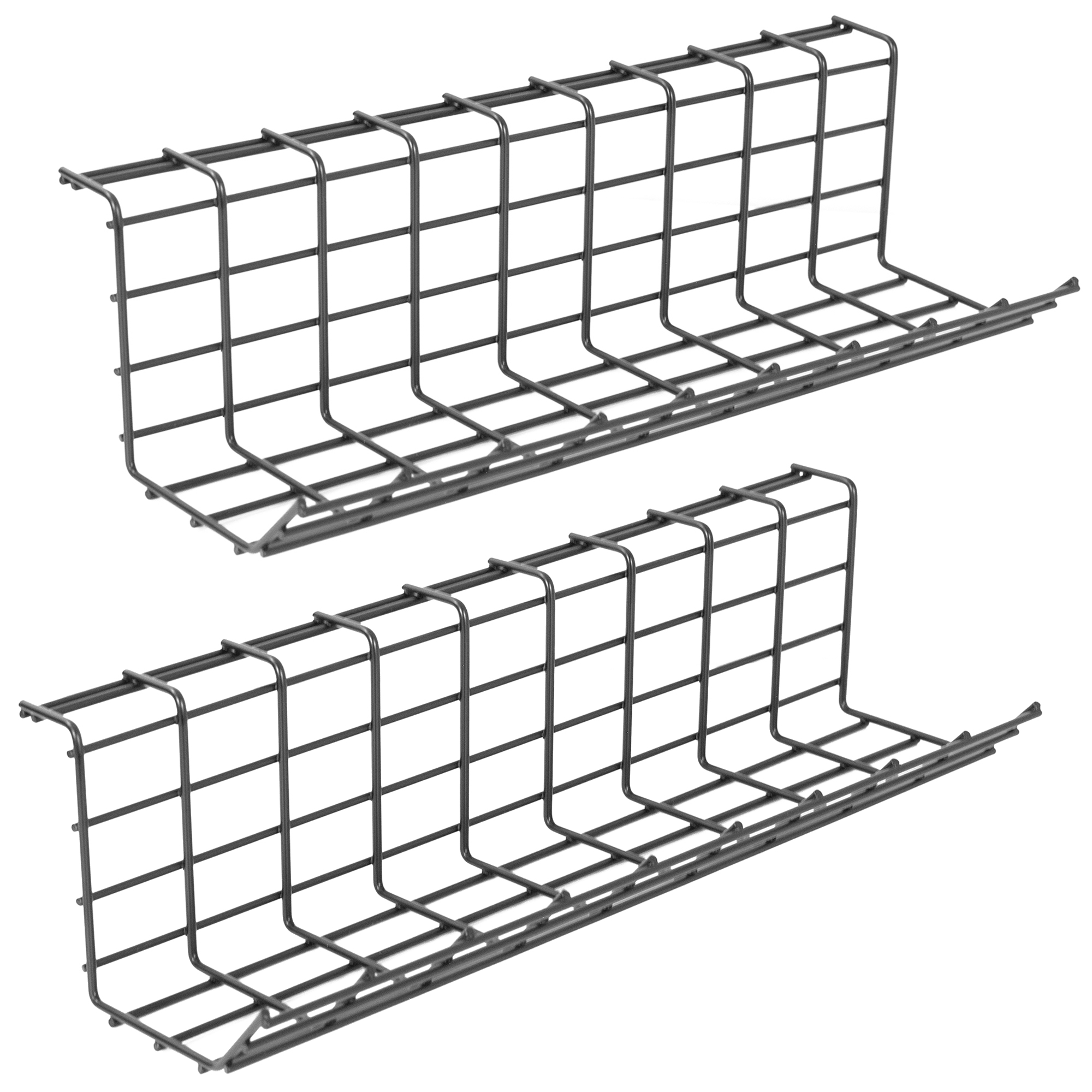 Cable Organize Home Office Computer Standing Metal Power Strip Holders Cord Organize Wire Racks Under Desk Cable Management Tray