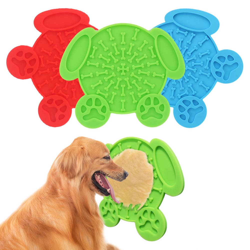 Popular silicone dog licking slow feeder cat lick pad with Super Strong Suction Cup pet dog mat