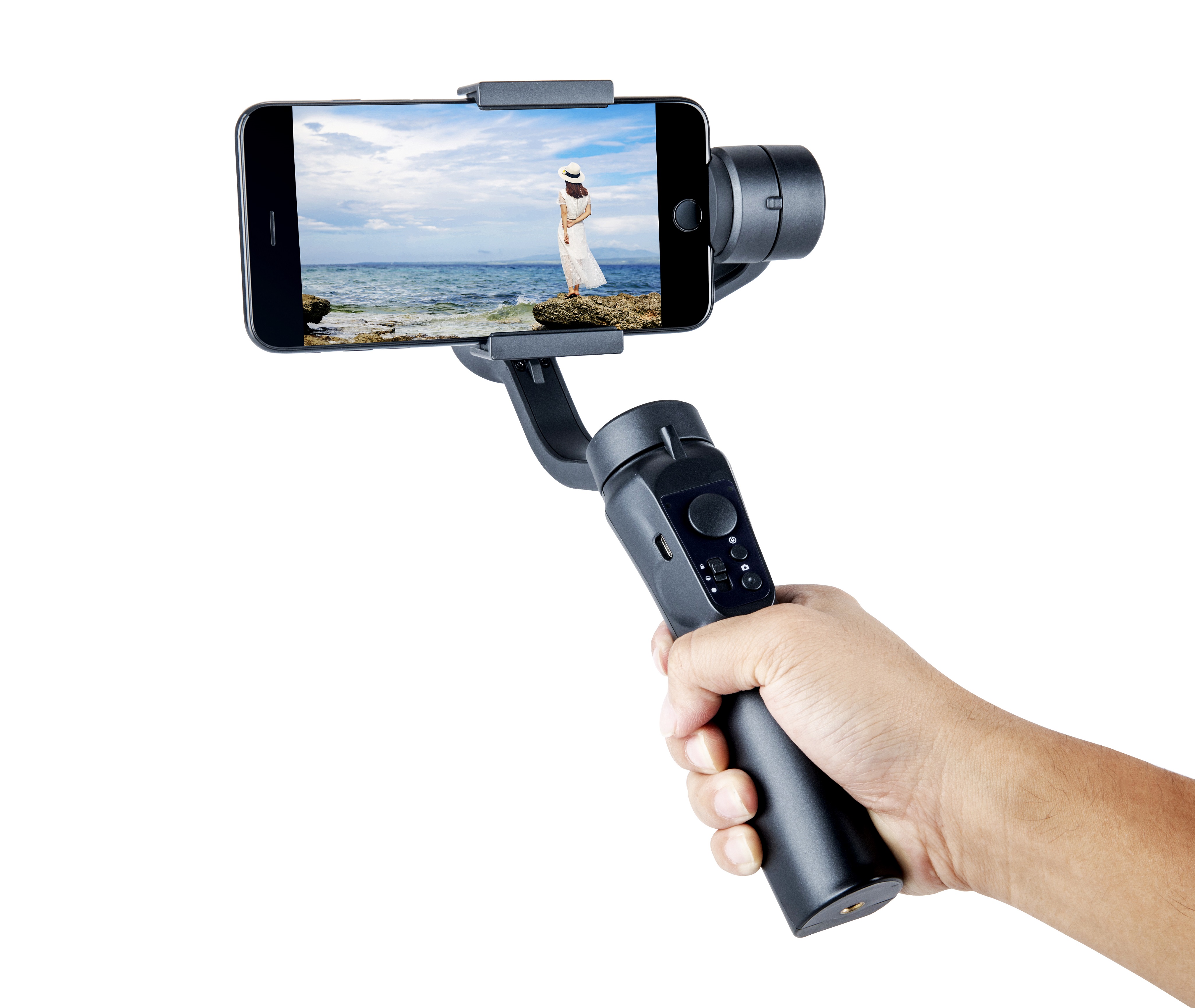 H4 3-осевой портативный смартфон сотовый телефон камеры штатива Gimbal dji камера Gimbal палка для селфи с шарнирным замком для камеры телефона