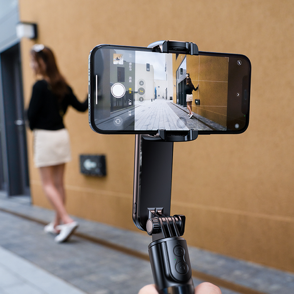 RTAKO Smart Gimbal Stabilizer Tripod Handheld Telescopic Phone Flexible 360 Degree Rotation Ptz Selfie Stick For Iphone