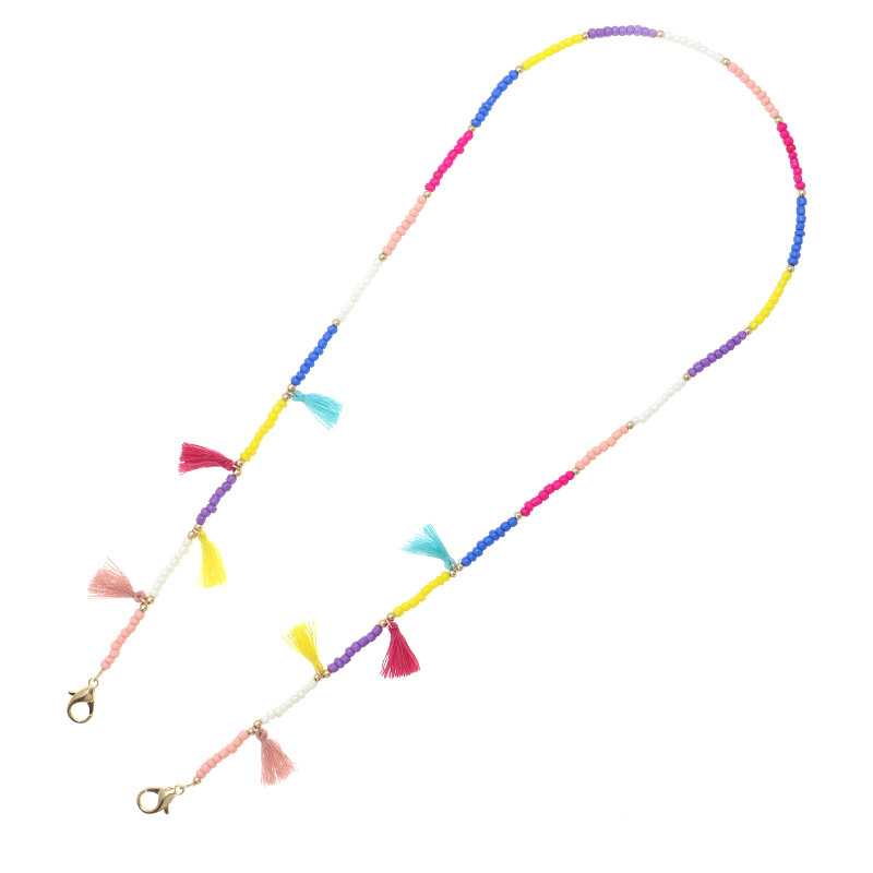 Handmade String Acrylic Beads Tassels Children's Anti-lost Multi-purpose Masking Chain Eye Chain Children Masking Chain