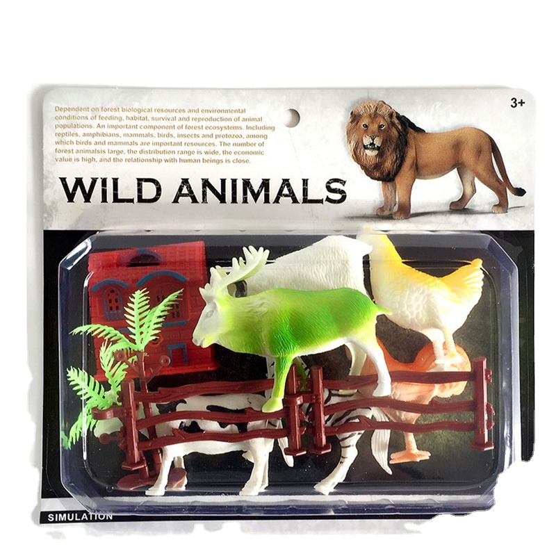 Plastic Wild Animal Learning Party Favors Toys Other Toy Animals Figure Jungle Animals Toys Set