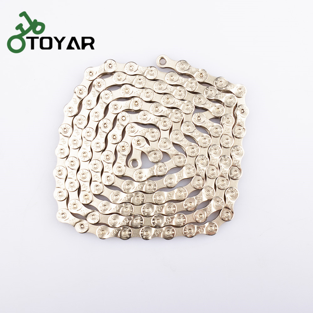 Toyar 9 Скорость MTB велосипедная цепь 116 Ссылки Серебряный цвет 1/2x11/128 "велосипедных цепей с волшебной ссылки Cadena де Bicicleta
