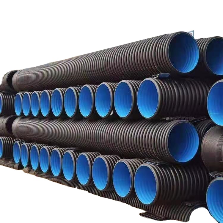 200mmHigh Quality Large Diameter Plastic Drainage Pipe Tube HDPE Corrugated Pipe For Drainage And Sewage