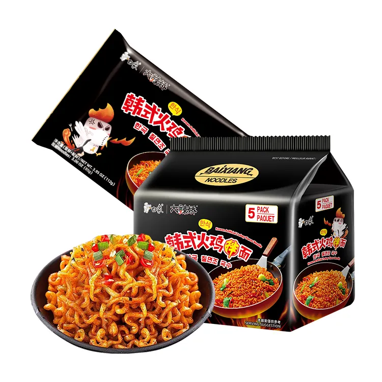 Chinese Turkey Noodle Spicy Flavour Chow Mein Bulk Instant Noodles