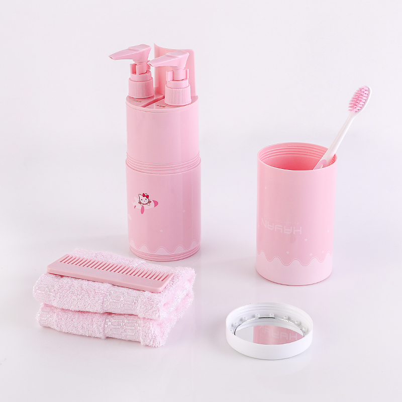 Tooth mug bathroom plastic toothbrush cup multifunctional travel bottle set