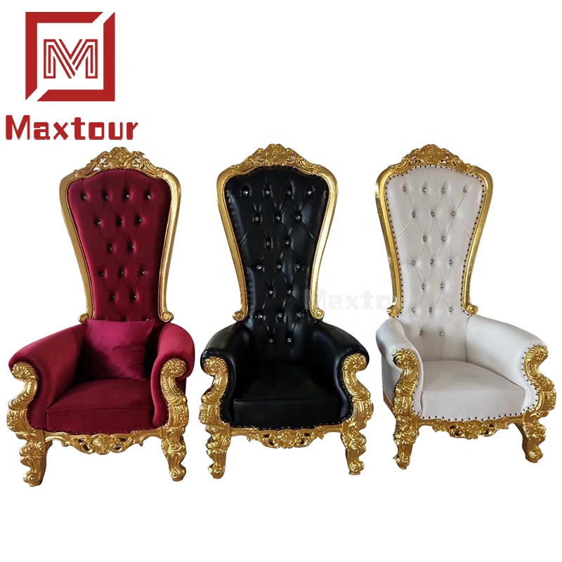 Elegant event furniture wedding throne chairs for bride and groom sofa chair