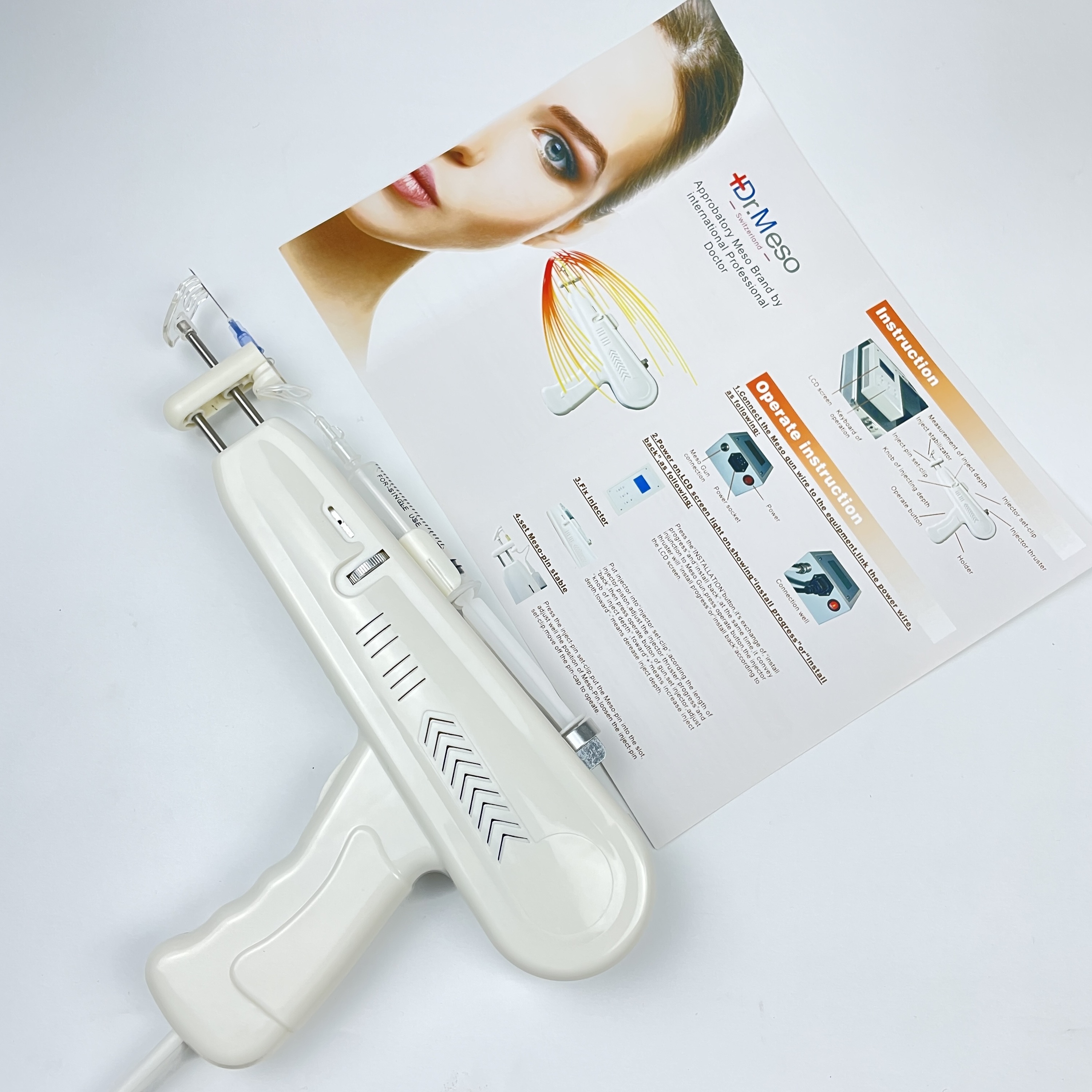 Medical Aesthetics Beauty Salon Easy Use Simple Injector for Mesotherapy Gun Meso Gun