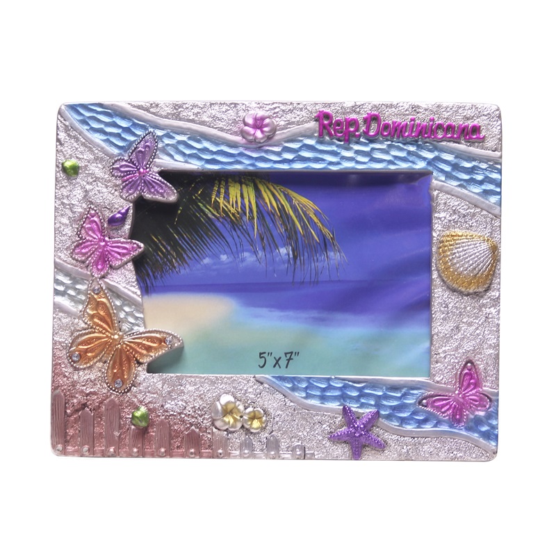 Wholesale Home Manual Painting Resin Crafts Beach Style Picture Frames Decoration Creative Photo Frame