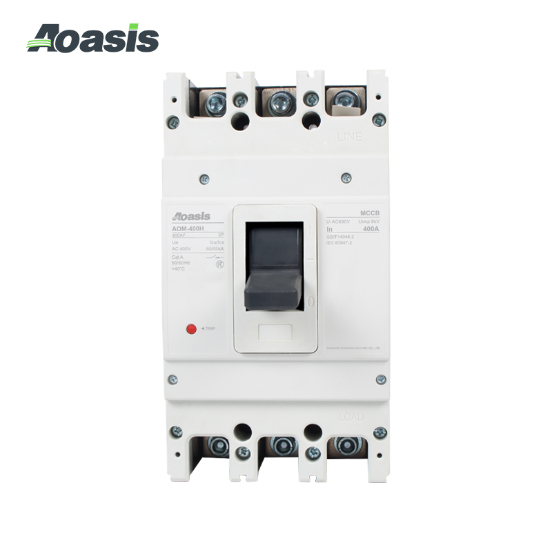 Aoasis AOM-400H/3300 3 P CM1 переменного тока 3-полюсный 4-полюсный автоматический выключатель в формованном корпусе 400 Ампер в формованном корпусе