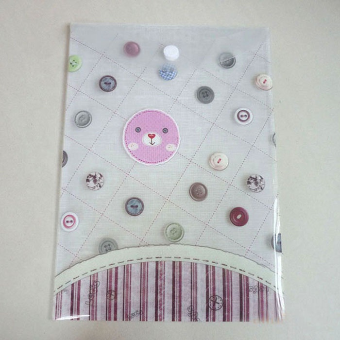 Custom Printed A4 Clear Plastic Pp Document Box Packaging Folder