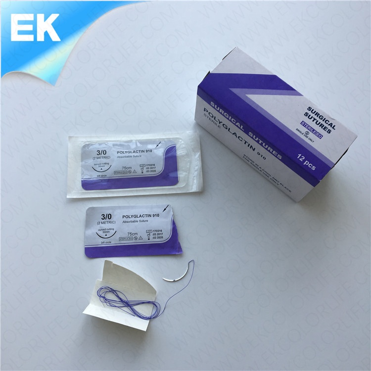 Хирургическое стерилизованные PGA Polyglycolic Кислоты Швов