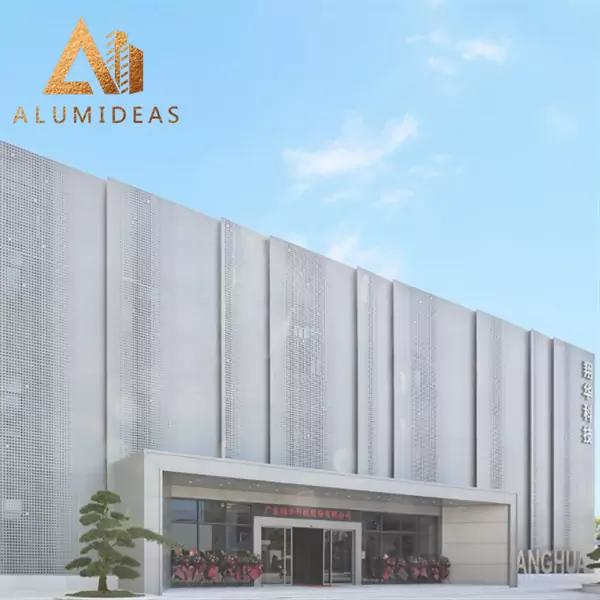 Perforated Metal Panels With Pattern Hole For Shop Decorative Exterior Wall