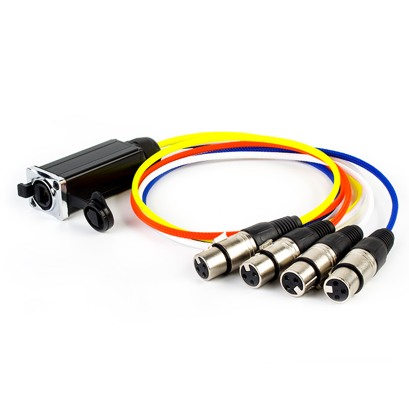 От оригинального производителя onlywheel в профессиональный 4 канальный RJ45 XLR Женский кабель многожильный XLR аудио змея для адаптера переменного тока
