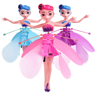 Children Promotional Girls Dancing Kids Induction Aircraft Toy Little Fairy Intelligent Levitation Doll Toy