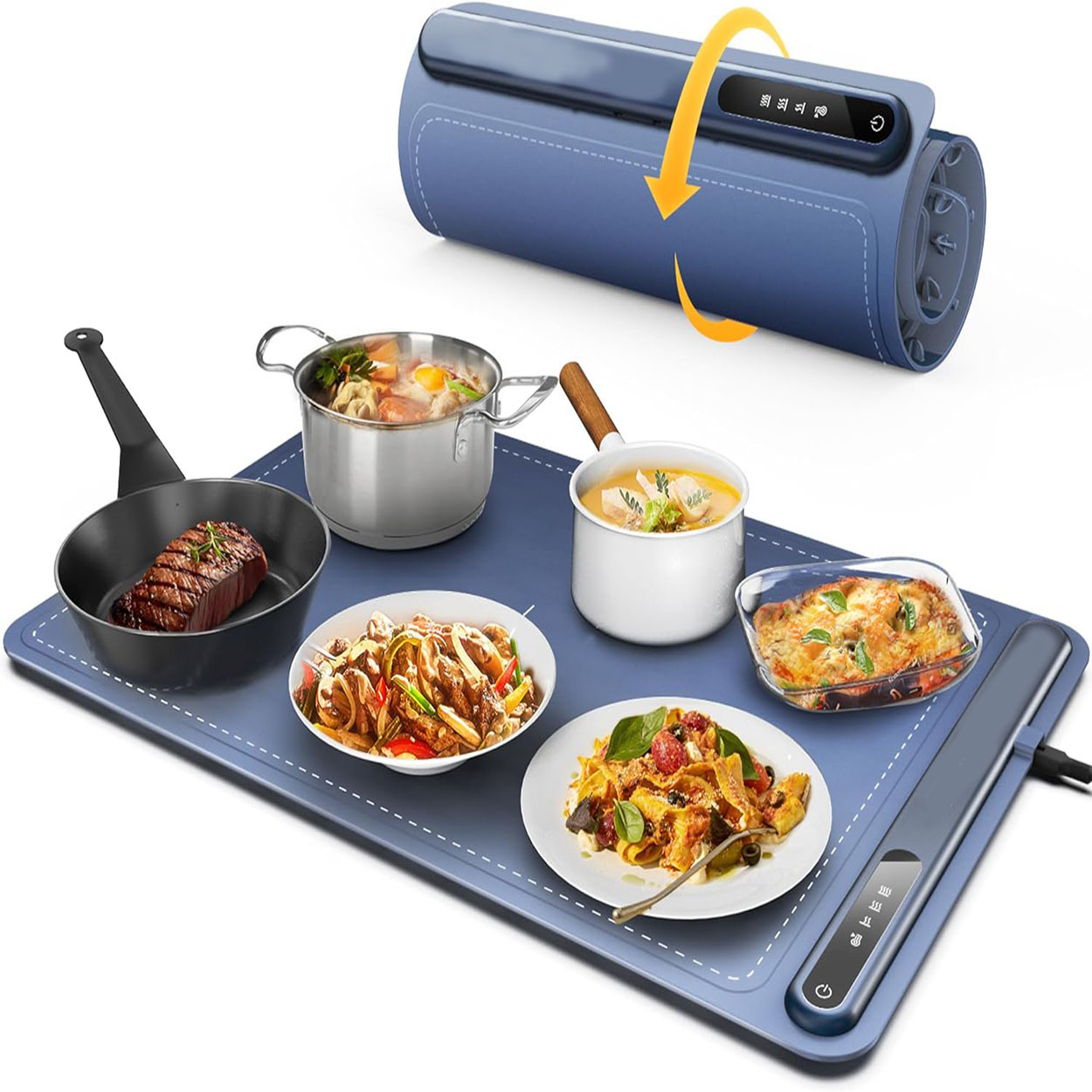Auto Shut-Off -Versatile Food Warmer Full Surface Heating Table Decoration Accessories Mats Electric Warming Trays Pads