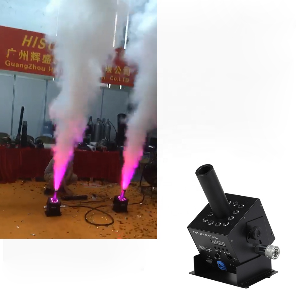 Цветная светодиодная co2 струйная Машина DMX DJ Stage co2 дымовая машина для профессионального аудио видео парка развлечений сцены шоу мероприятий