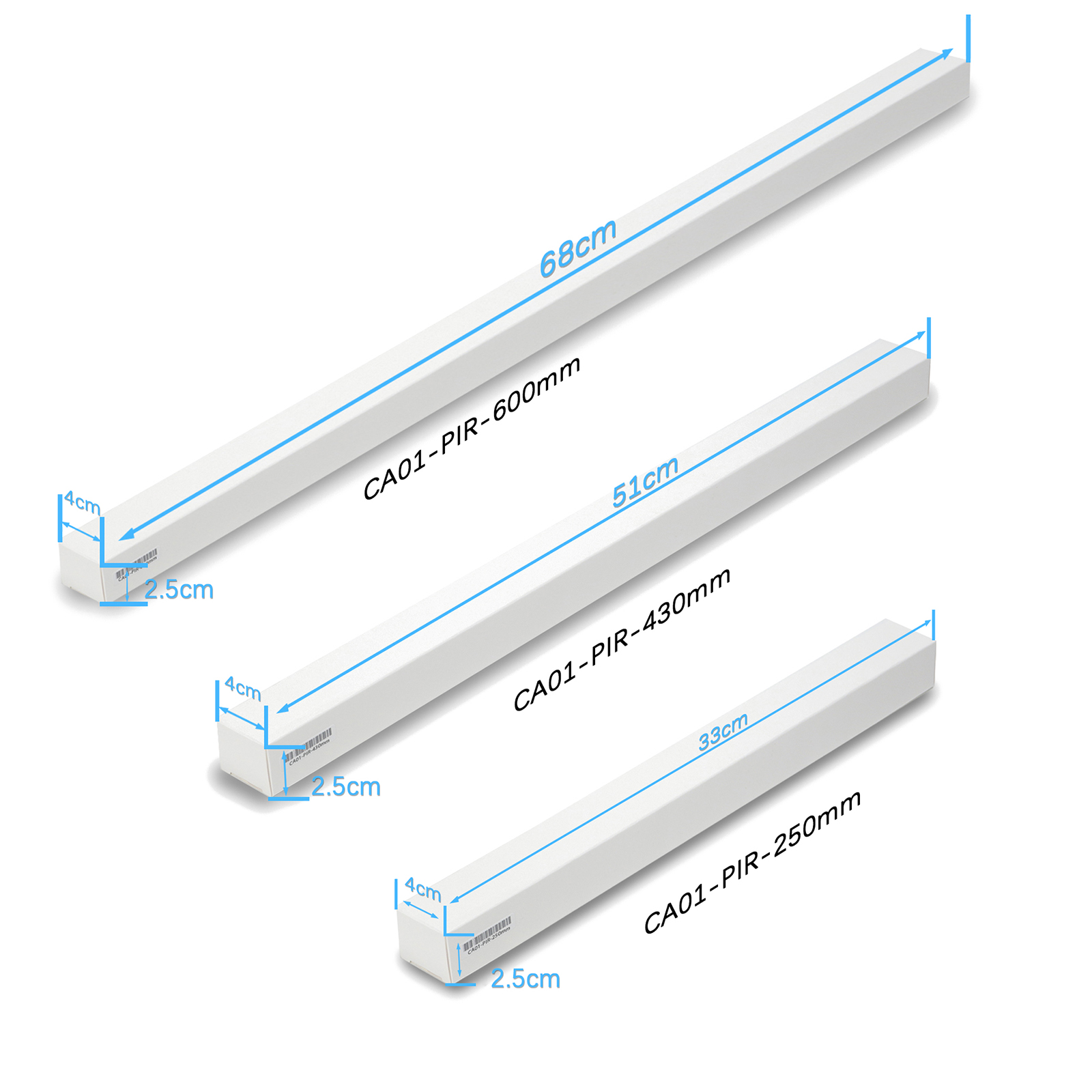 CA01-PIR Akku Automatisch Ein/Aus PIR Sensor Lichtsensor LED Schrank Schrank Unter schrank Nachtlicht