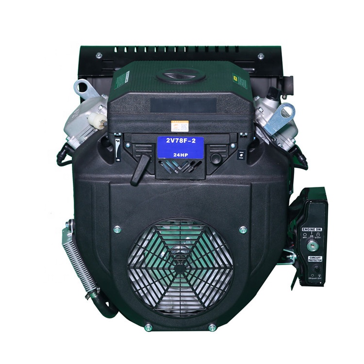 24HP v-образный двухцилиндровый 2V78 Электрический старт бензиновый двигатель