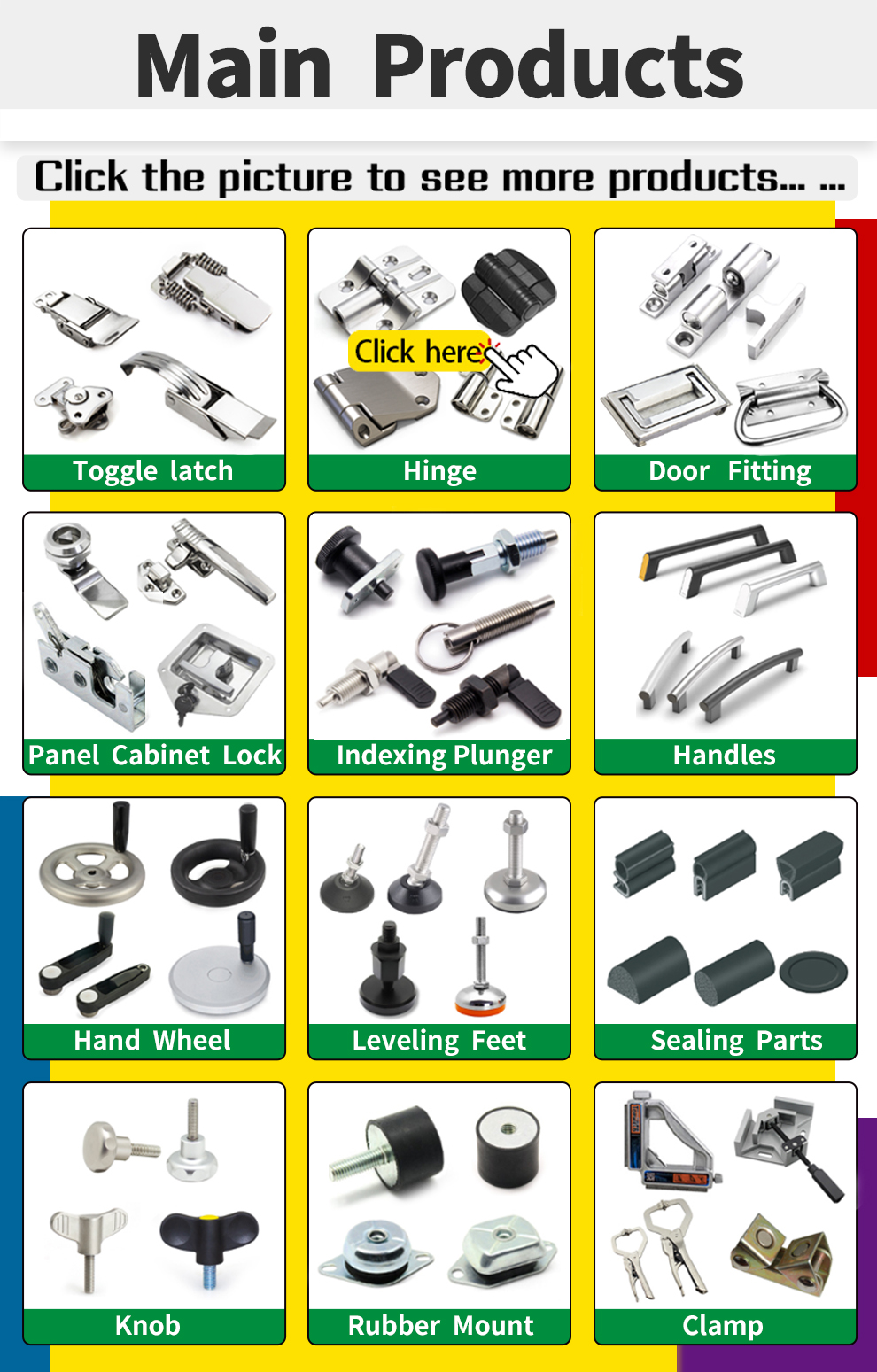 zinc alloy material case hinge / industrial case hinge for machine tools and equipment / light duty hinge for machinery