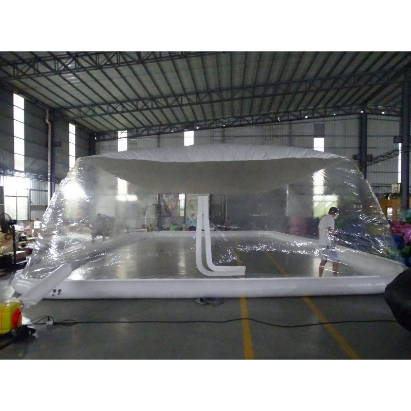 Customized Transparent inflatable swimming pool cover Waterproof PVC inflatable pool tent for sale
