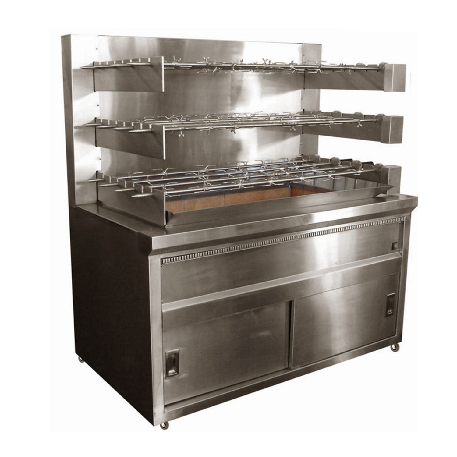 Большое газовое оборудование для курицы Rotisseries, оборудование для курицы с древесным углем на продажу