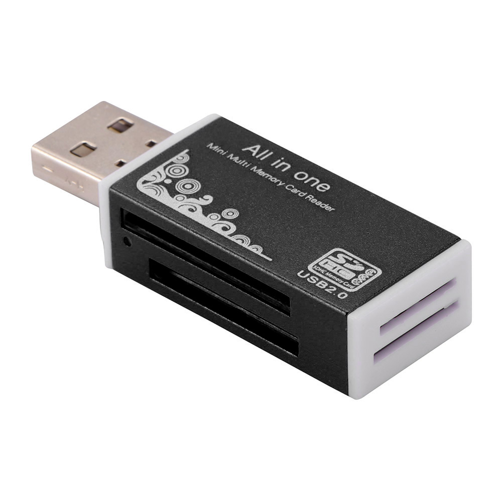 4 в 1 USB 2,0 Micro SD/TF SDHC PRO Duo кардридер адаптер мини кардридер цвет случайный