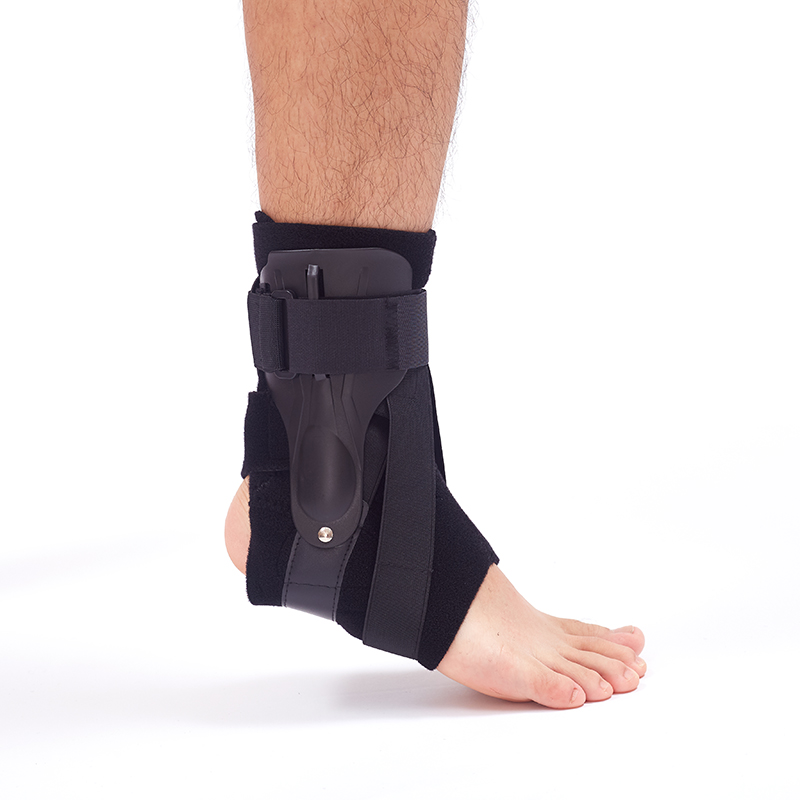 Low MOQ Customized Logo Compression Black Ankle Support Breathable Ankle Brace Wrap for Sports
