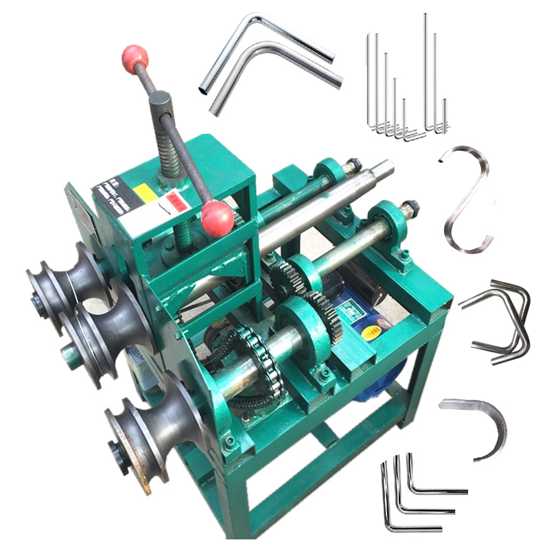 Rebar Steel Bar Aluminum Rule Die Pipe and Copper Tube Bending Machine of Reverse Square Tube End Forming Making Bender Machines