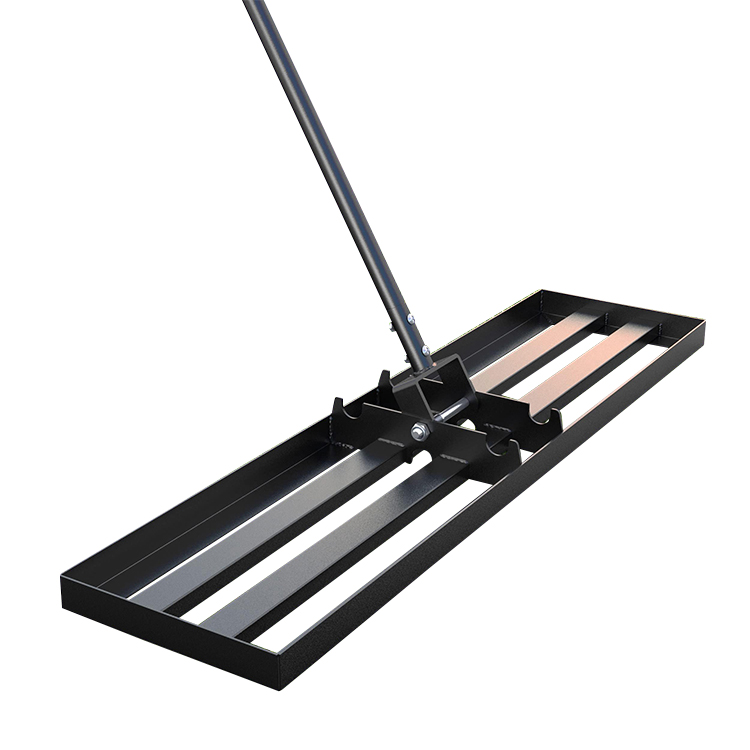 JH-Mech Lawn Horizontal Rake Sample Hot Sale Farm Tools Carbon Steel Golf Stainless Steel Sand Gravel Lawn Leveling Rake