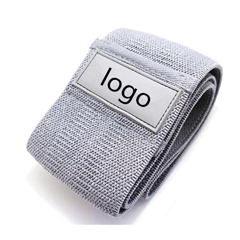 Custom stylish latex free non slip booty band workout resistance hip band with eco friendly cotton material