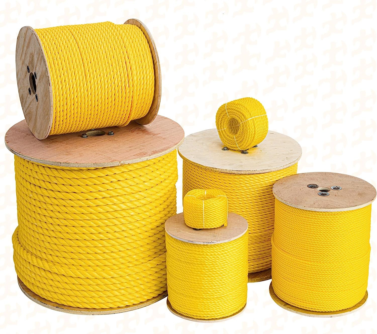 3 strands 16mm polyethylene fishing rope Polyethylene PP 3/4 Strands twisted rope