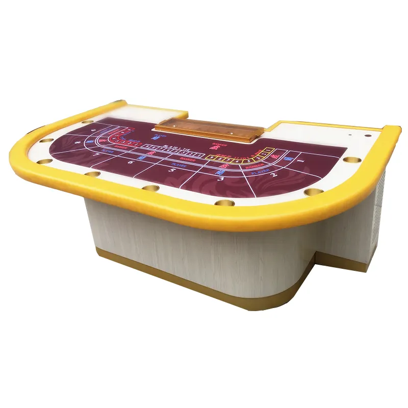 High End design Customize Baccarat poker tables remote control with/without LED screen Blackjack Baccarat Gambling Tables