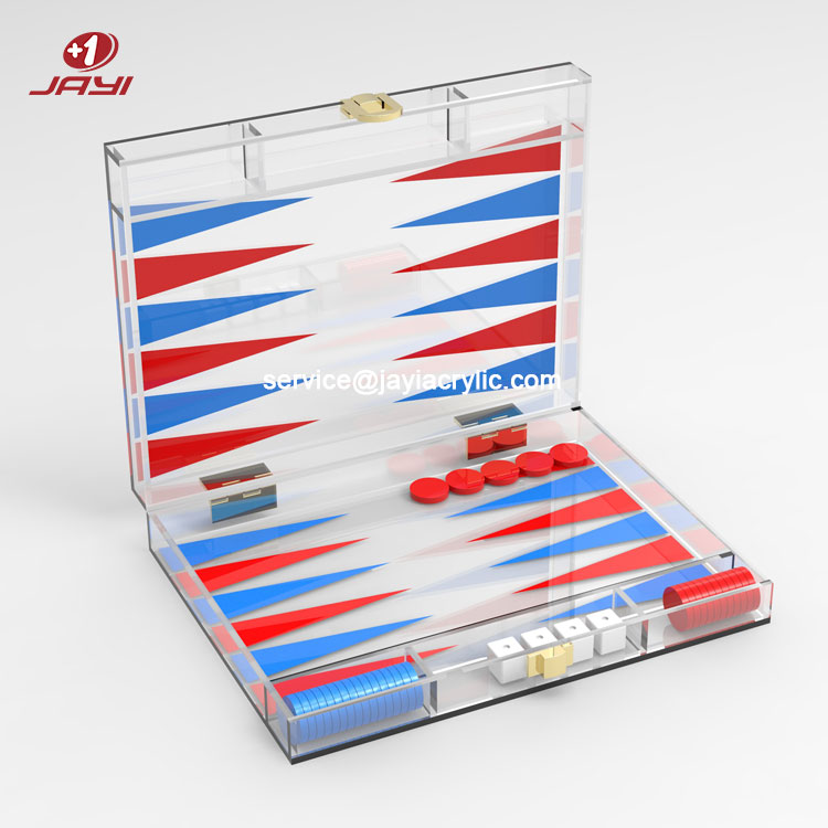 Горячая продажа акриловые нарды роскошный Lucite нарды игровой набор