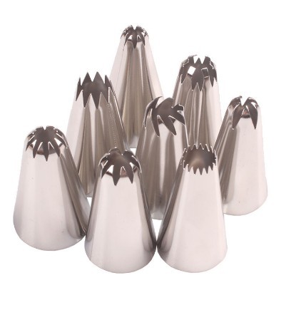 Factory Wholesale 304 Stainless Steel Cake Piping Tips for Cake Decorating Cookie Pastry