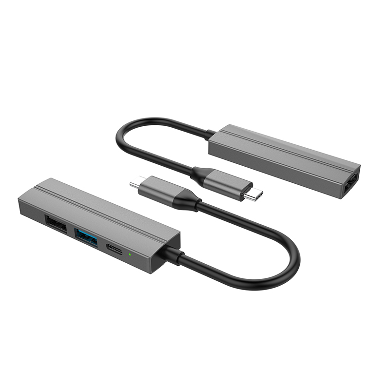 Фабрика профессии изготовленный на заказ Высокая скорость TYPE-C USB Hub адаптер Usb-c мини алюминиевый Usbc док-станции