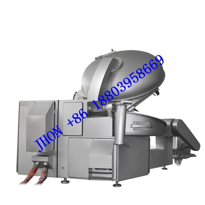 Customized automatic 200L meat bowl cutter / chopper mixer / chopping cutting machine with liter elevator