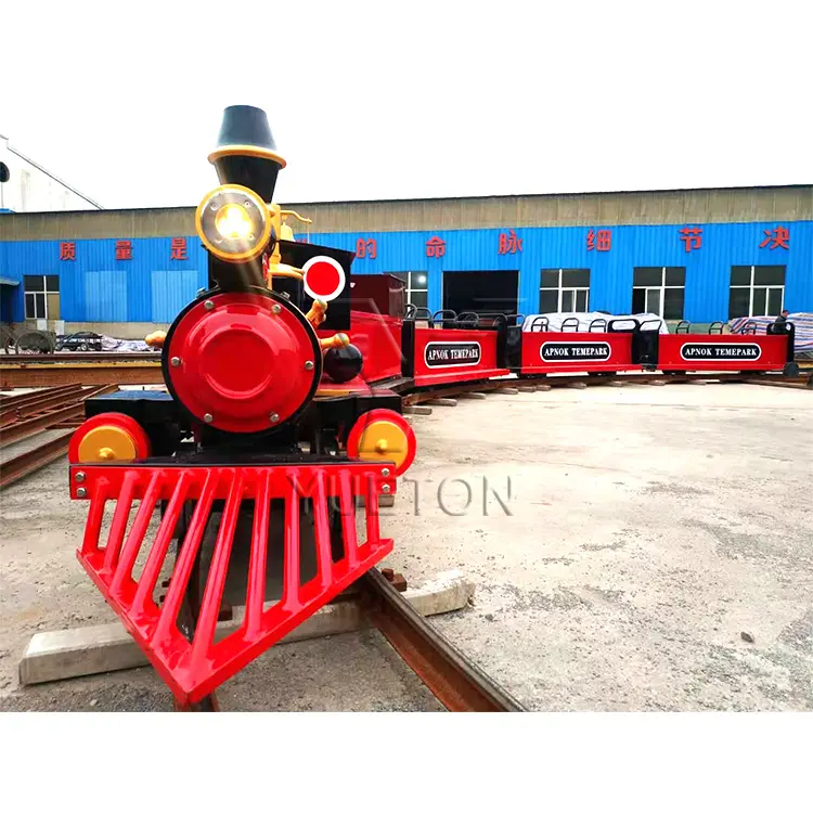 Amusement Rides Design Supplier Outdoor Garden Steam Railway Rail Track Train For Kids And Adult
