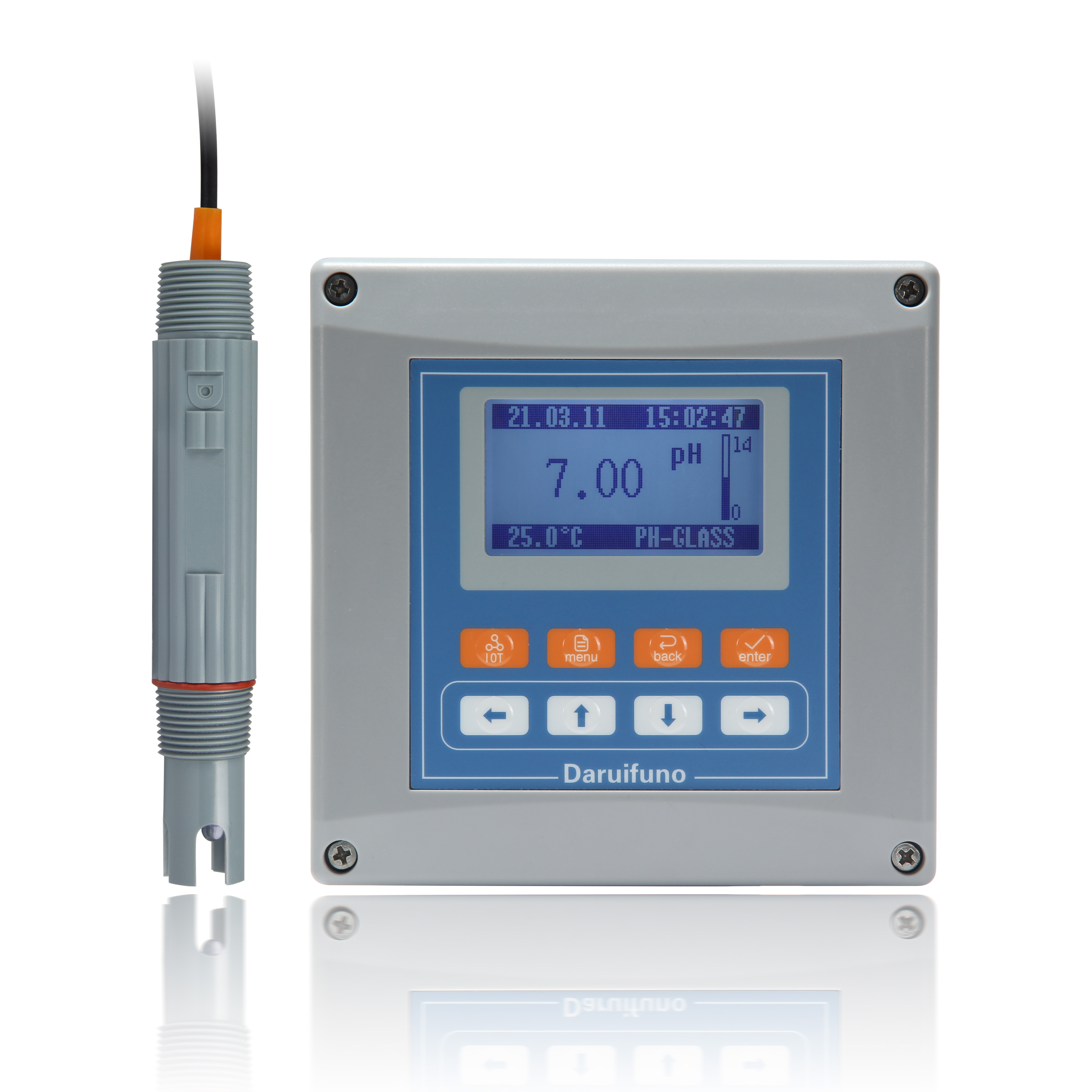 Новое поступление, водонепроницаемый цифровой рН-метр IP66 RS485 ORP с дозирующим насосом