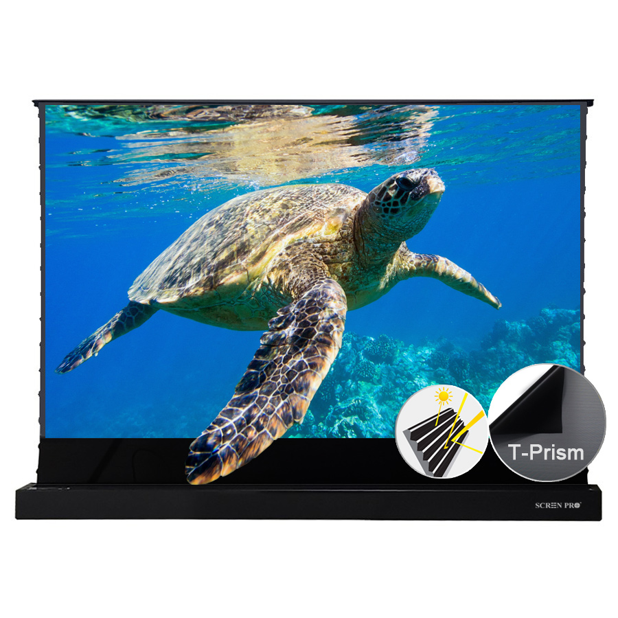 Экран PRO 100 120 дюймов акустически прозрачный напольный экран 4k Laser TV Портативный ALR кинотеатр проектор экран