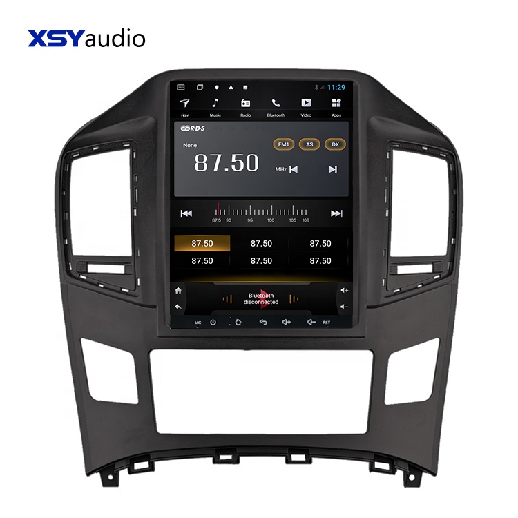 Автомобильный dvd-плеер в стиле Tesla, Android 8,1, PX9, 8 ядер, для Hyundai H1, 4 Гб ОЗУ, GPS-навигация, видео, радио, Fm-конвертер, стерео BT
