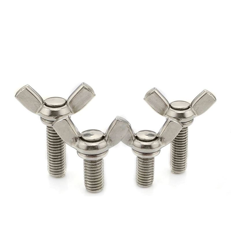 Factory Price M4 M5 M6 Industrial zinc plated tightening industrial wing bolt shaped ingot